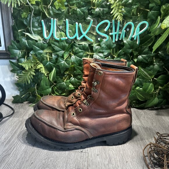 Vintage Logging x Vibram Montagnabloc Hiking/Mountaineering Boots Mens 10.5 M main image 4